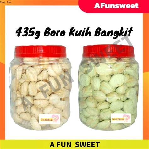 Boro Biskut Kuih Bangkit Original Pandan Kopi Durian G