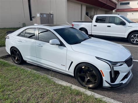 19 Staggered Bc Forged Tr50 On 2022 Cadillac Ct4v Blackwing Element Wheels