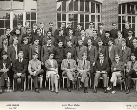 Photo De Classe Math élem 1 1966 67 De 1966 Lycée Henri Wallon