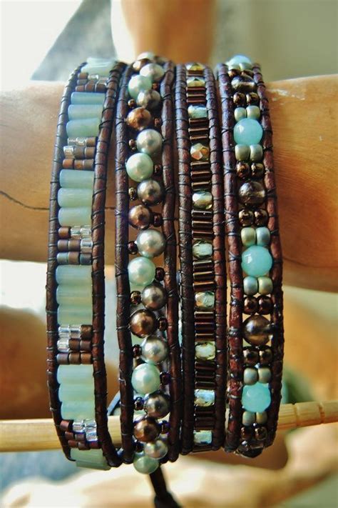 Pin By Pat Ochsner On Bracelets Beaded Wrap Bracelets Beaded