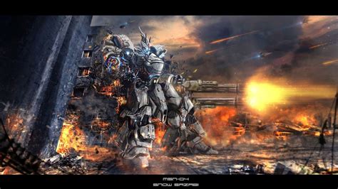 Gray Robot Illustration Sazabi Mech Patlabor Anime HD Wallpaper