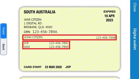 Digital Card Pensioner Concession Card Services Australia