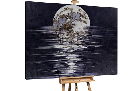 Dipinto A Olio Magic Of The Moon Ordinare KunstLoft