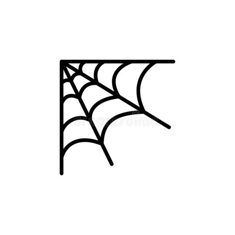 Corner Cobweb Icon, Corner Spiderweb Icon Stock Vector - Illustration ...