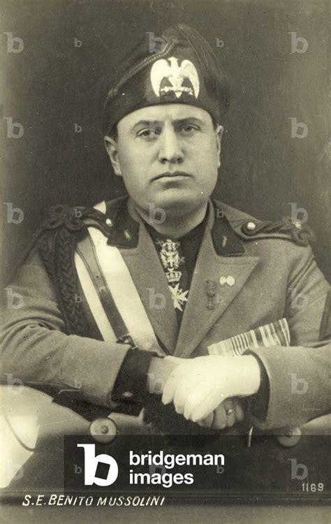 Benito Mussolini Bw Photo By Italian Photographer 20th Century