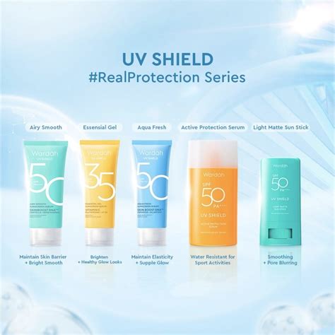 Jual WARDAH UV Shield Essential Series Sunscreen Wardah All Variant