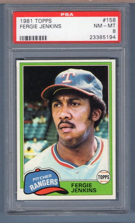 Topps Fergie Jenkins Psa Ebay