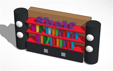 3d Design Book Shelf Tinkercad