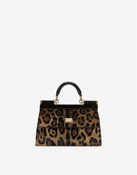 Kim Dolceandgabbana Small Double Face Sicily Bag In Crocodile Print