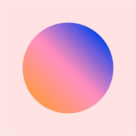 Gradient round geometric shape illustration | free image by rawpixel ...