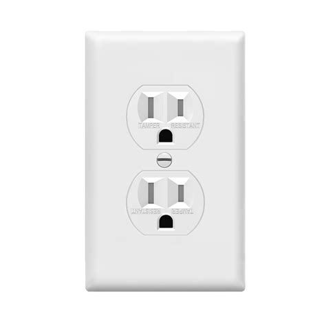 Buy Enerlites Duplex Outlets And Wall Plates Bundle Tamper Resistant Electrical Receptacle 15a