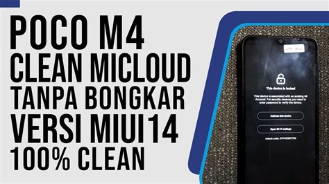 Bypass Micloud Clean Poco F4 Munch Mengatasi Lupa Akun Mi Redmi K40S