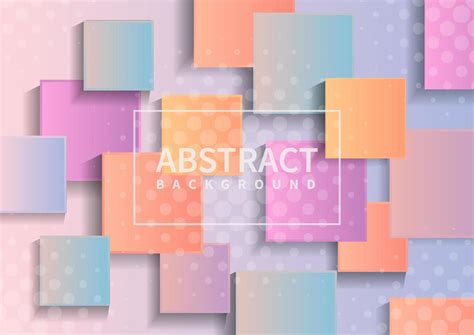 Abstract Modern Squares Geometric Colorful Pattern Overlay Background