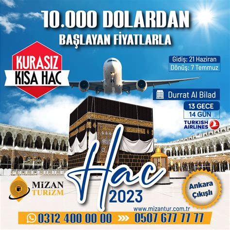 Kurasız Hac Fiyatları 2024 244 000 TL den Başlayan Avantajlı Fiyatlar