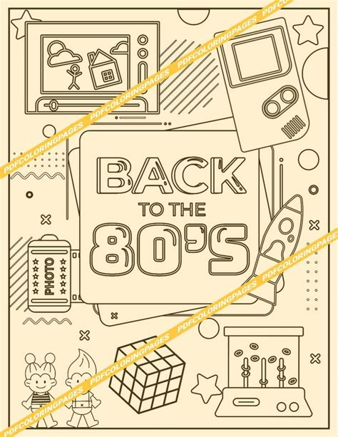 80s Coloring Coloring Pages Page Back Back To The 80s 80s