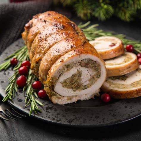 Pechuga De Pavo Rellena De Manzana Y Beicon