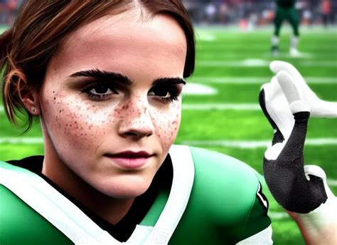 Facial Portrait Of A Football Player On The Sidelines Stable