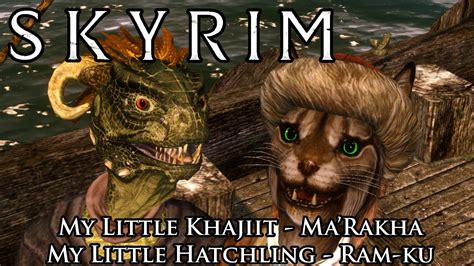 Skyrim Mods Khajiit And Argonian Adoptable Children Youtube