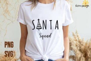 Santa Squad Sublimation Christmas Tree Graphic By Sistadesign