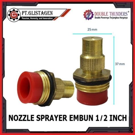 Jual Nozzle Sprayer Kabut Lurus Drat Luar Inch Sprinkler Water Mist