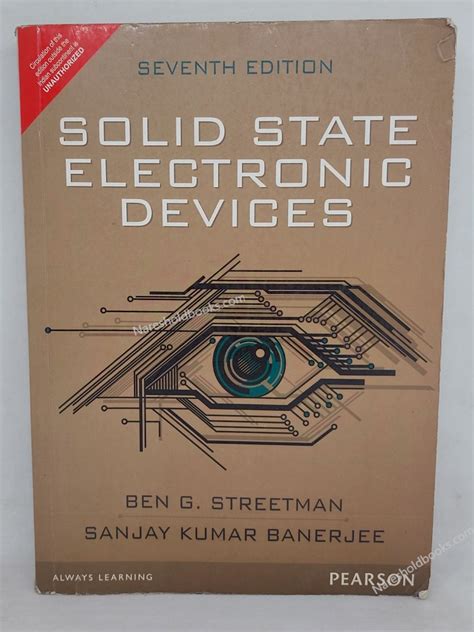 Solid State Electronic Devices Th Edition Streetman Banerjee