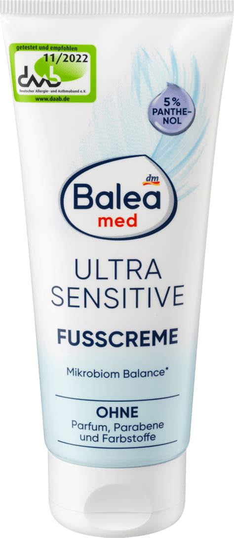 Balea Med Fu Creme Ultra Sensitive Ml Dauerhaft G Nstig Online