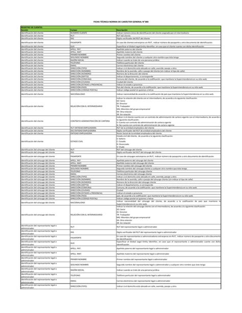 Ficha Técnica NCG 380 Superintendencia de Valores y Seguros