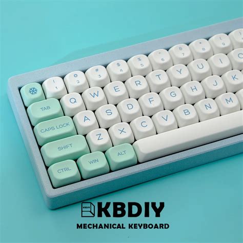 Kbdiy Koa Keycaps Pbt Snow Mountain Keycap Custom Cute For Gming