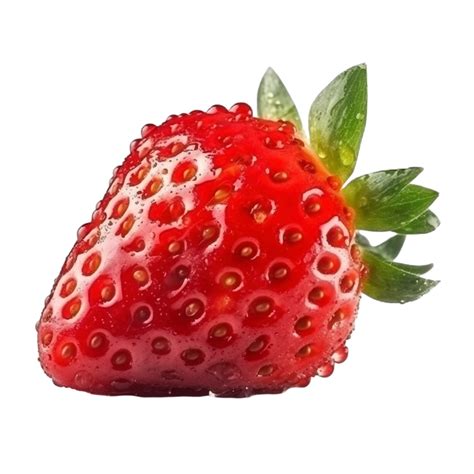 Strawberry isolated on transparent background, created with 23982077 PNG