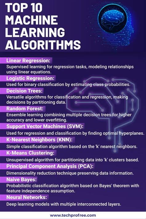 Top 10 Machine Learning Algorithms In 2024 Algorithm Machine