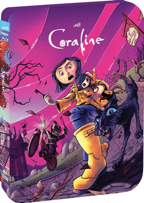 Coraline (Limited Edition Steelbook) (4K Ultra HD + Blu-ray) - Walmart.com