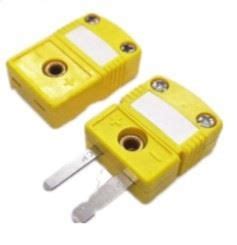 Type K Male And Female Thermocouple Connector Round Chromel Alumel Pin Thermometer Plug ANSI ...