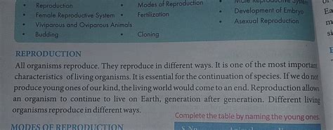 Reproduction Modes Of Reproduction Female Reproductive System • Ferti