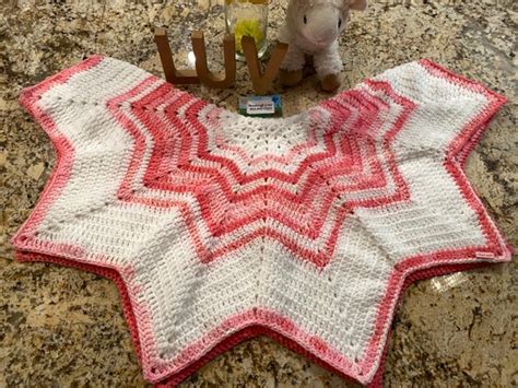 Crochet Point Star Baby Blanket Handcraftdluv Inc