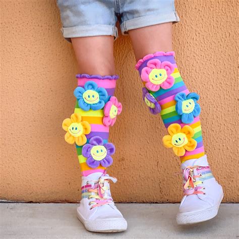 OOPSIE DAISY Crazy Socks Wacky Socks Plush Flower