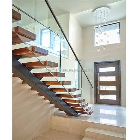 Modern Steel Beam Stair Simple Indoor Steel Stair Mono Stringer