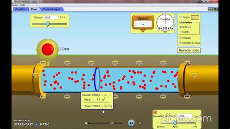 Simulador de Fluidos Presión y velocidad YouTube