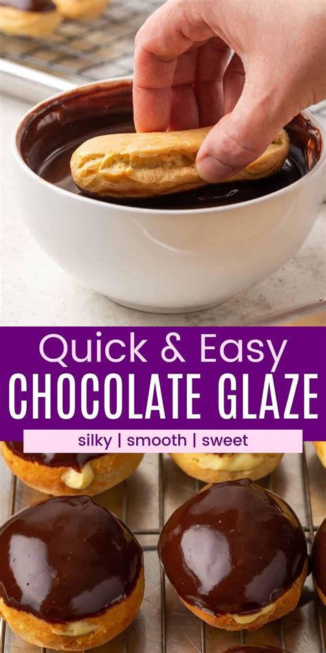 Make Rich And Silky Chocolate Glaze With Just 4 Ingredients And 5