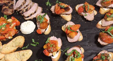 Grilled Tuscan Herb Pork Tenderloin Bruschetta Hatfield