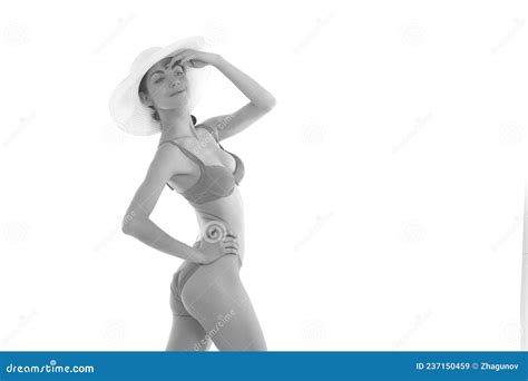 Slender Woman In Lingerie With A Beautiful Body Stock Image Image Of