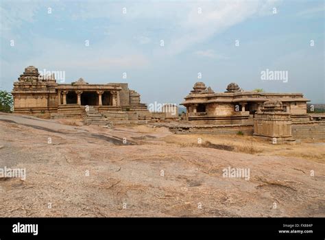 Shiva Temples On Hemakuta Hill Hampi Karnataka India Sacred Center