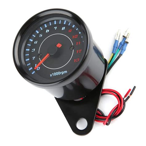 Tkse Elektronischer Drehzahlmesser Dc V Universal Motorrad Led