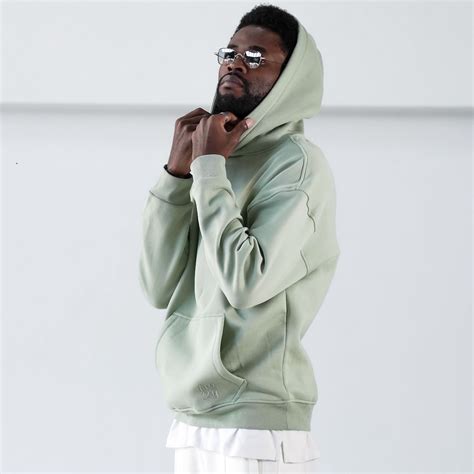 Mens Oversized Khaki Hoodie