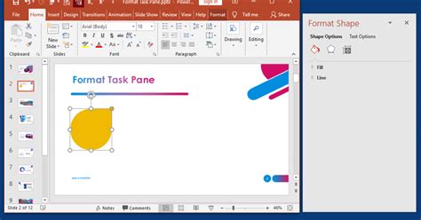 Format Task Panes In Powerpoint 2019 For Windows