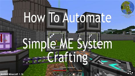 How To Automate Vanilla Crafting With An ME System YouTube