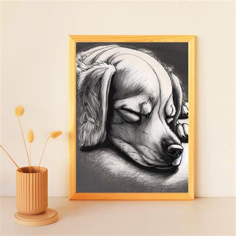 Pencil Drawing of Playful Puppies Handmade Sketch Cute Puppy - Etsy