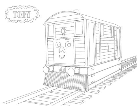 Thomas The Train Toby Coloring Pages