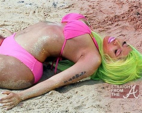 Bikini Body Motivation Nicki Minaj Films Starships In Hawaii