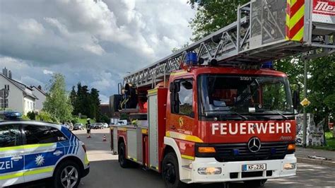 Brennende Akkus Kaufbeurer Feuerwehr In Neugablonz