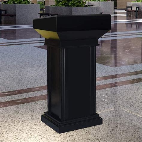 Podium Reception Desk Wood Standing Desk Lectern Solid Wood Podium